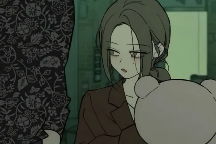 Lectura el Manhwa Lágrimas entre Flores Marchitas Capítulo 79 en Español, Taeha, quien considera a Haesoo como un niño