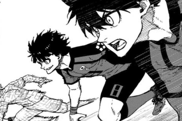 Blue Lock capítulo 317 RAW en español, El equipo contrario parecía tener dificultades para predecir los movimientos de los jugadores Japoneses
