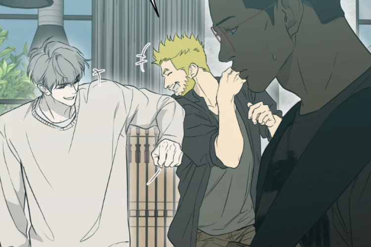 RAW Link para leer el manhwa BL Nerd Project Capítulo 51 en español, Uno sonriendo alegremente, otro preocupado